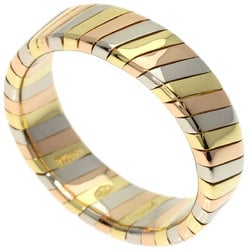 BVLGARI Tubogas Ring, 18K Yellow Gold, 18PG, 18WG, Women's