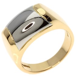 BVLGARI Tronchetto Ring, 18K Yellow Gold, Stainless Steel, Women's