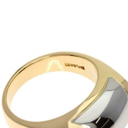 BVLGARI Tronchetto Ring, 18K Yellow Gold, Stainless Steel, Women's