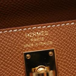 Hermes HERMES Kelly 25 Handbag Bag Epsom Leather Women's Brown