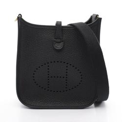 Hermes HERMES Evelyn TPM Amazon Shoulder Bag Taurillon Clemence Women's Black