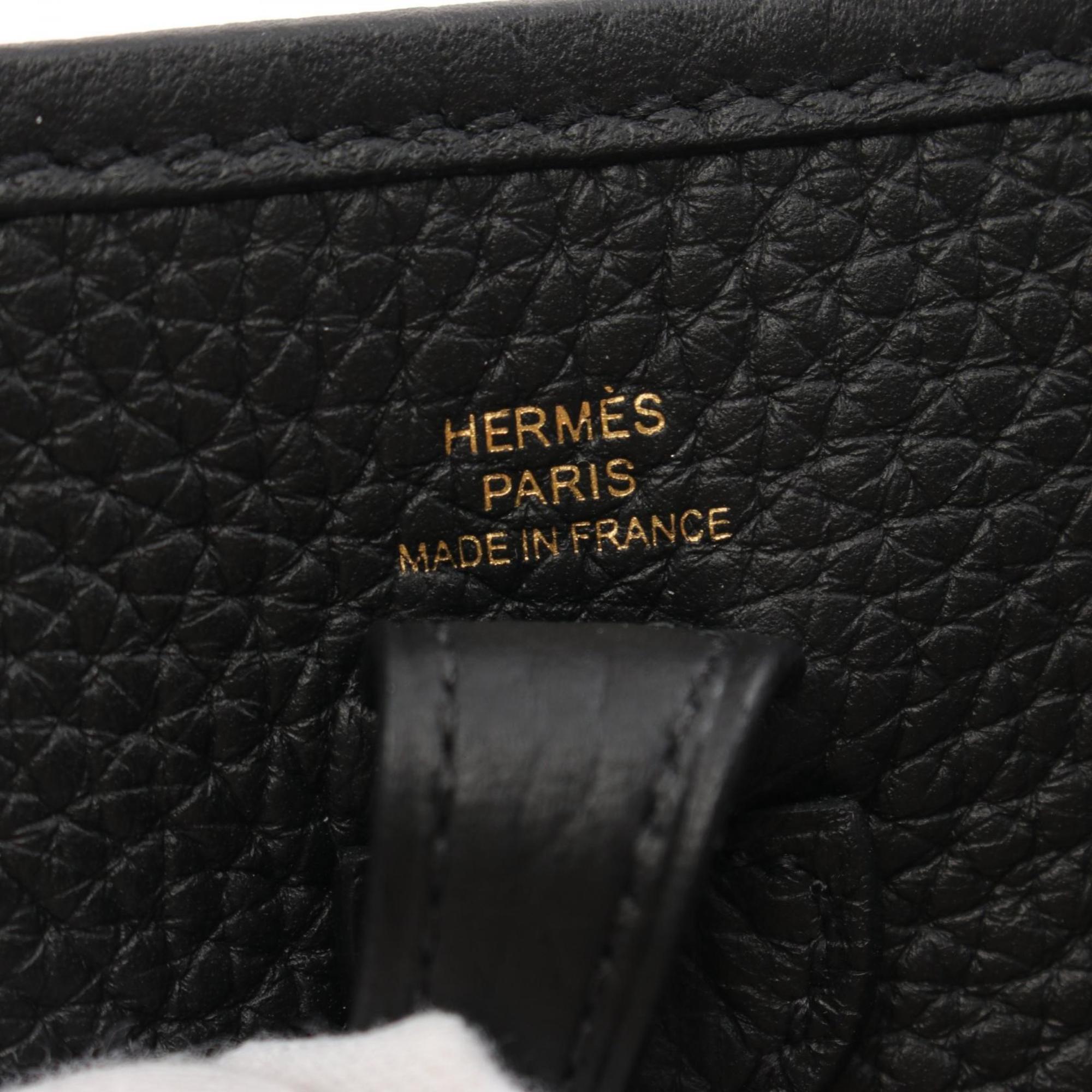 Hermes HERMES Evelyn TPM Amazon Shoulder Bag Taurillon Clemence Women's Black