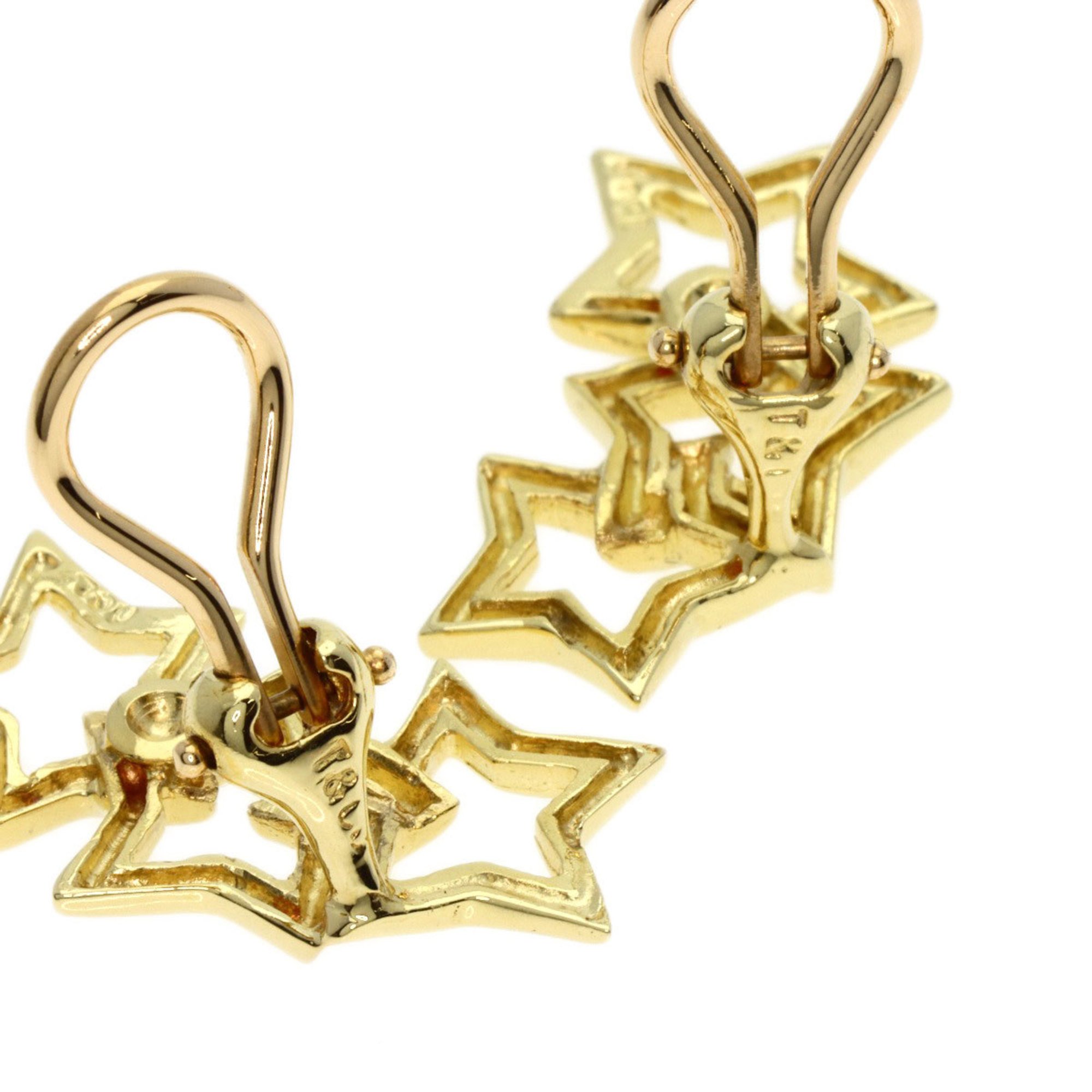 Tiffany Triple Star Earrings, 18K Yellow Gold, Women's, TIFFANY&Co.