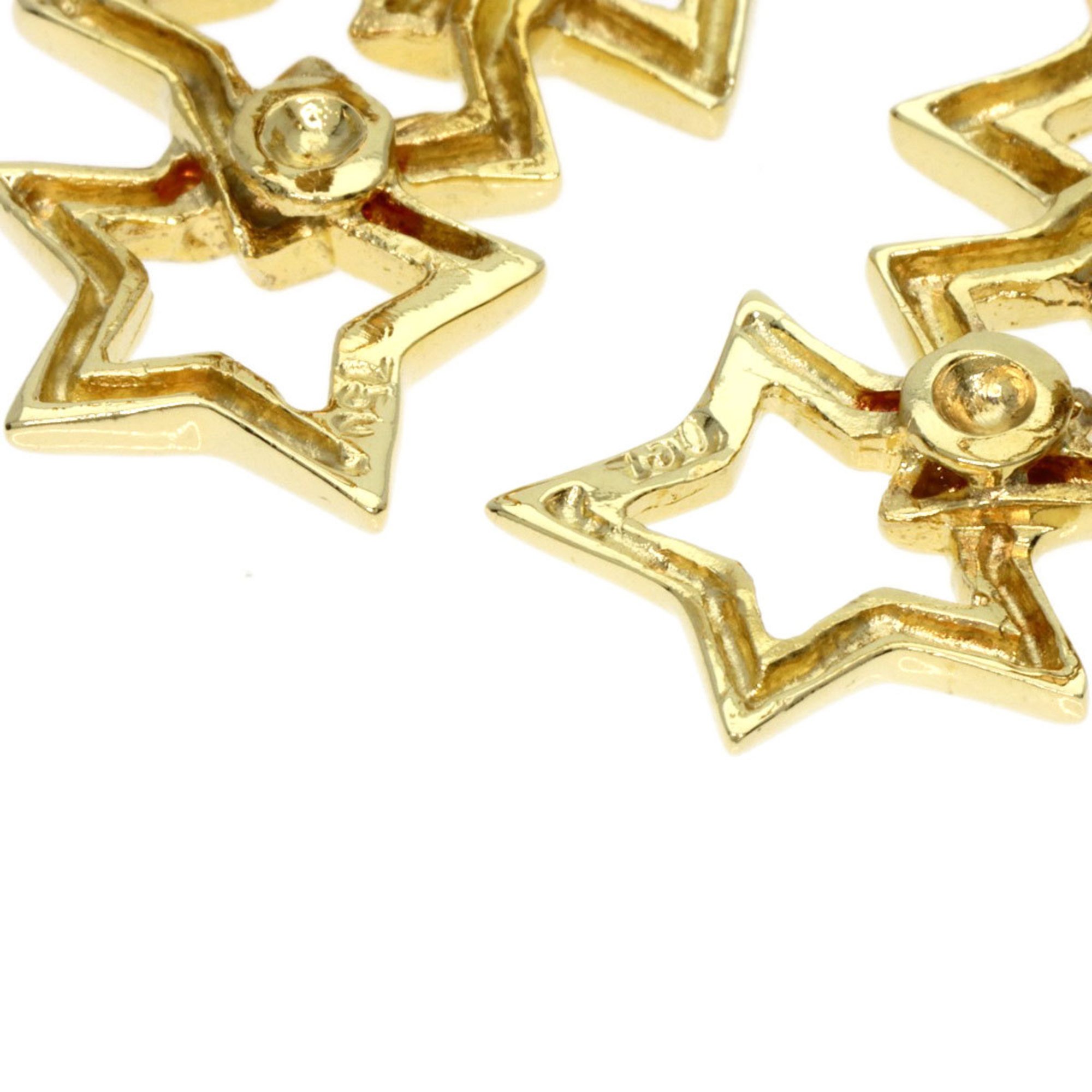 Tiffany Triple Star Earrings, 18K Yellow Gold, Women's, TIFFANY&Co.