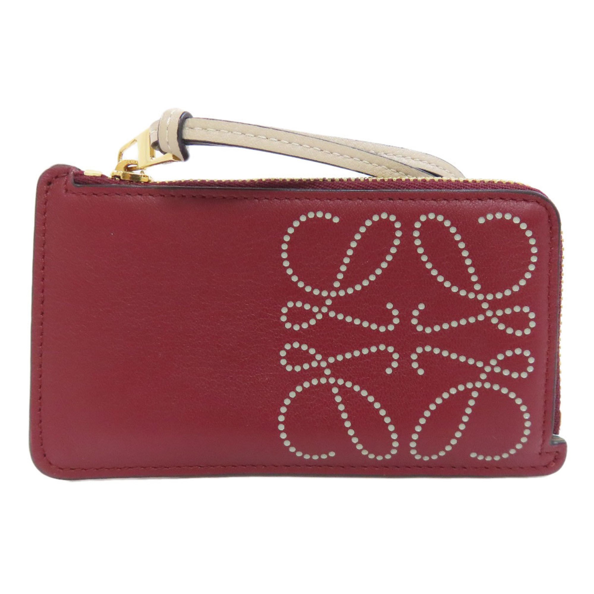 LOEWE Anagram Wallet/Coin Case Leather Women's