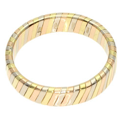 BVLGARI Tubogas Ring, 18K Yellow Gold, 18PG, 18WG, Women's