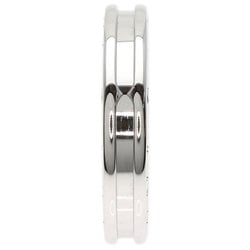 BVLGARI B-zero1 B-zero One 1 Band #61 Ring, K18 White Gold, Men's, Women's,