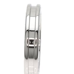 BVLGARI B-zero1 B-zero One 1 Band #61 Ring, K18 White Gold, Men's, Women's,