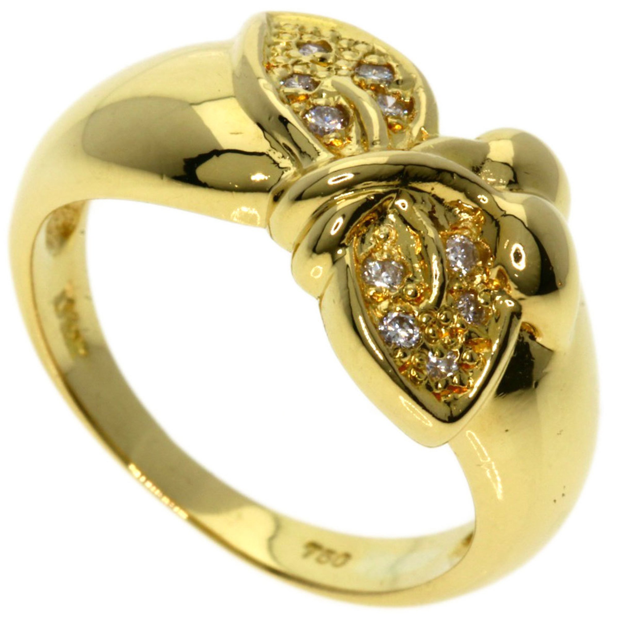 Christian Dior Dior Diamond Ring, 18K Yellow Gold, Women's