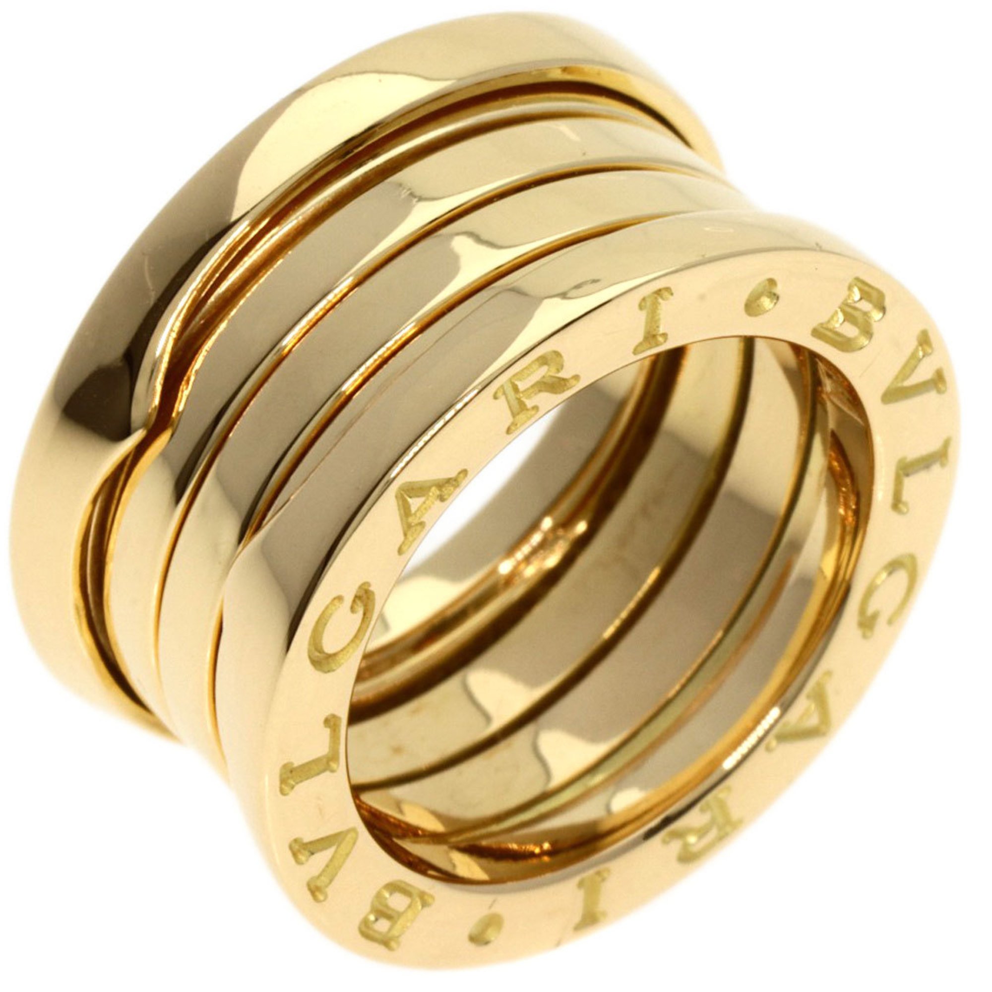 BVLGARI B-zero1 B-zero One 4 Hand M #47 Ring, K18 Yellow Gold, Women's