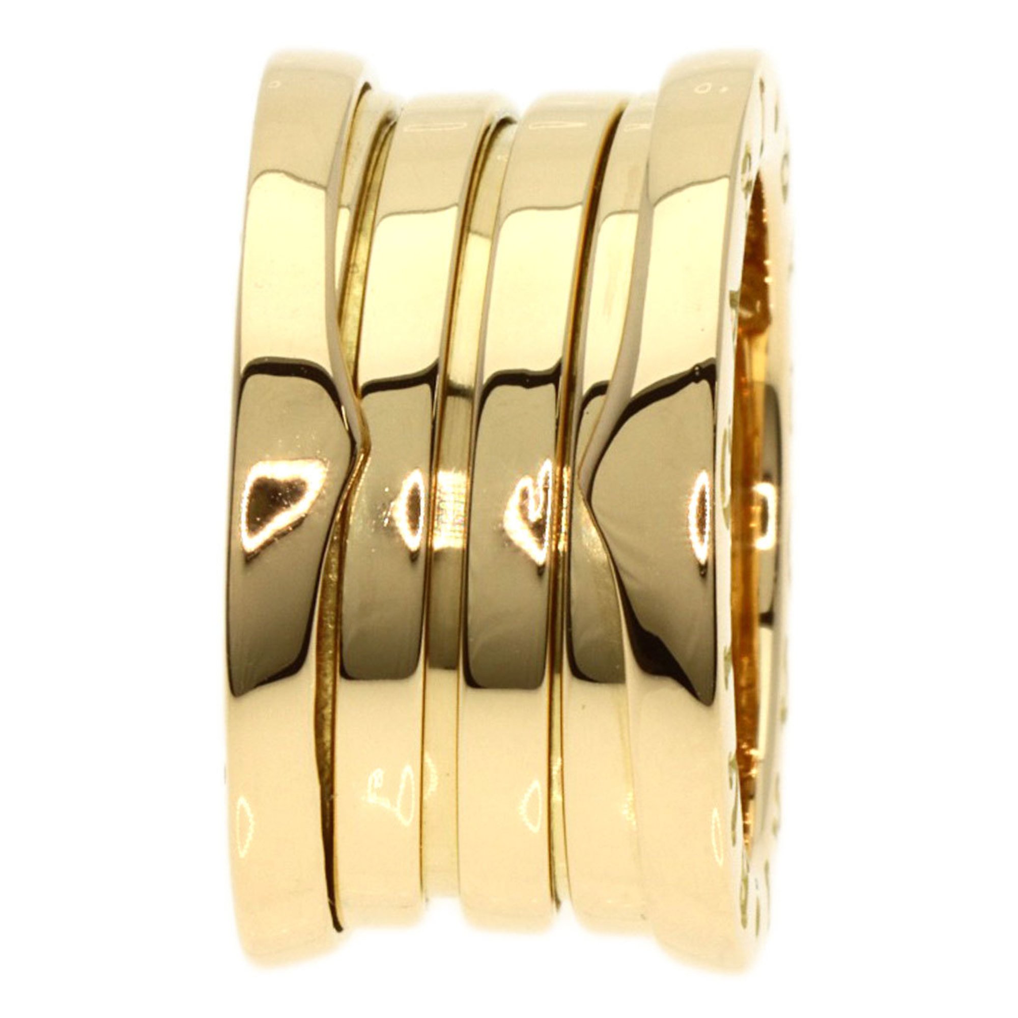 BVLGARI B-zero1 B-zero One 4 Hand M #47 Ring, K18 Yellow Gold, Women's