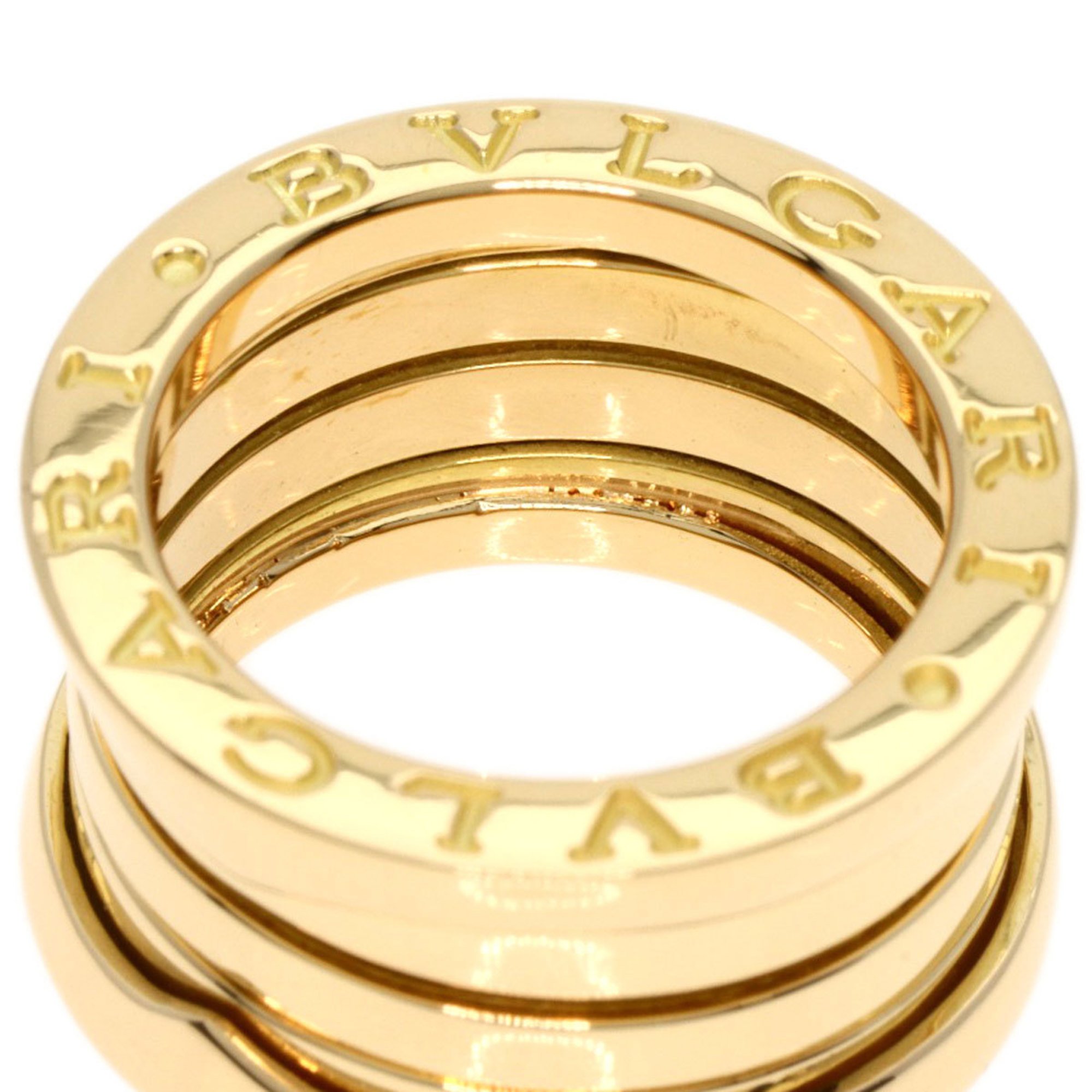 BVLGARI B-zero1 B-zero One 4 Hand M #47 Ring, K18 Yellow Gold, Women's