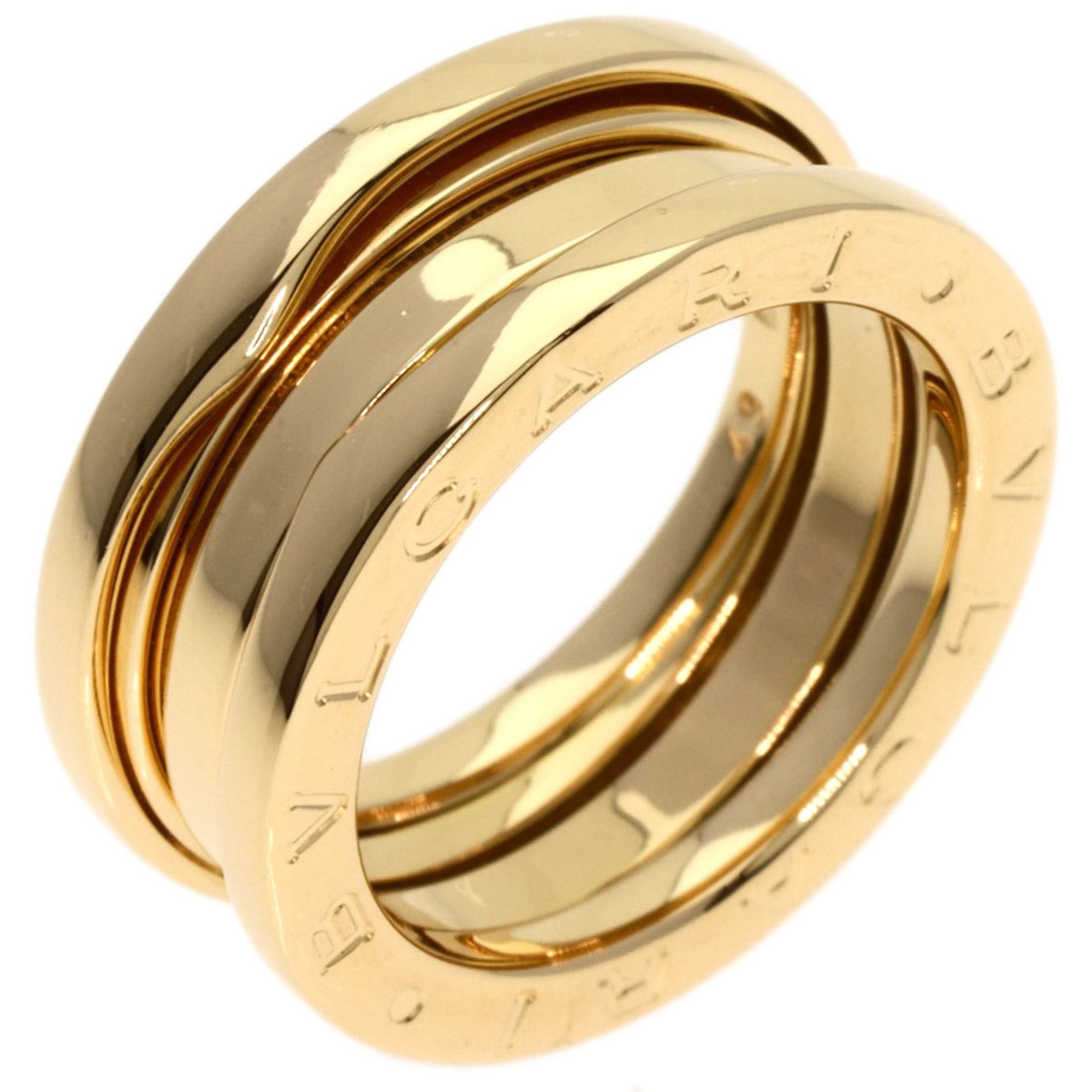 BVLGARI B-zero1 B-zero 1 2-band S #49 Ring, K18 Yellow Gold, Women's