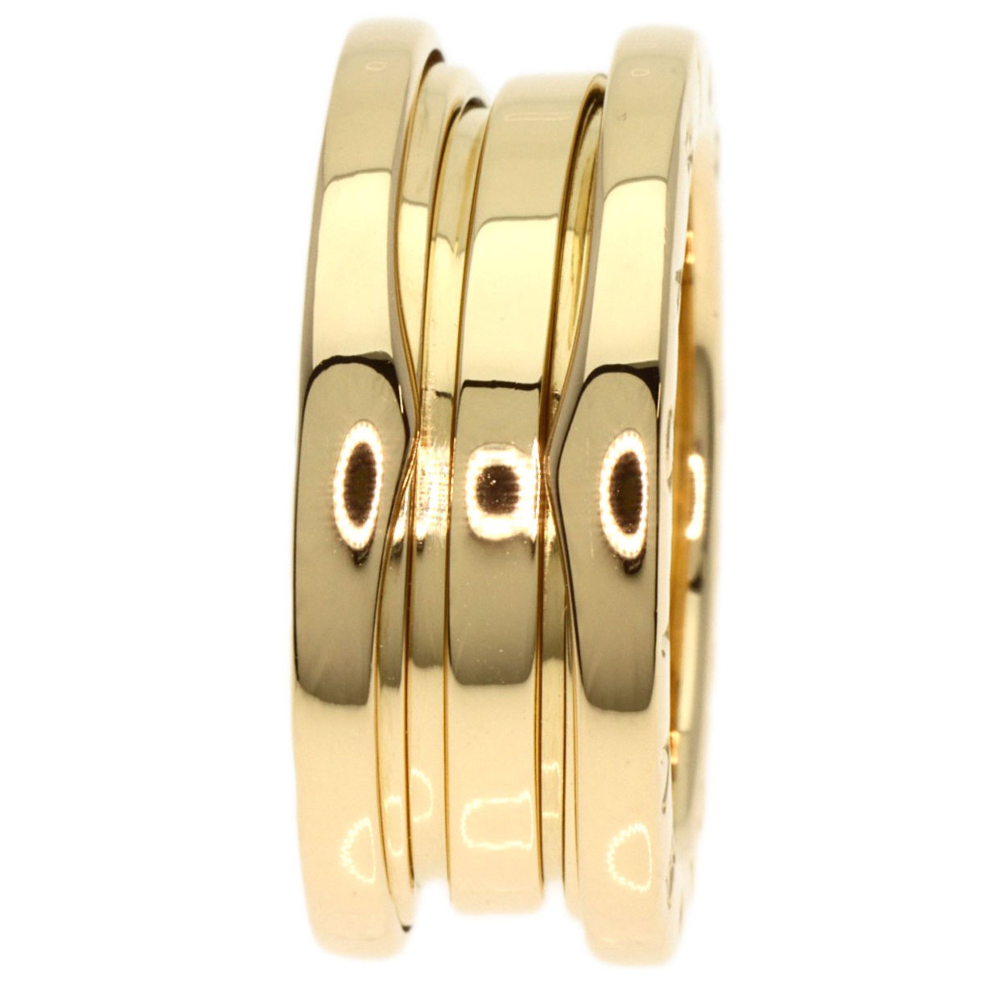 BVLGARI B-zero1 B-zero 1 2-band S #49 Ring, K18 Yellow Gold, Women's