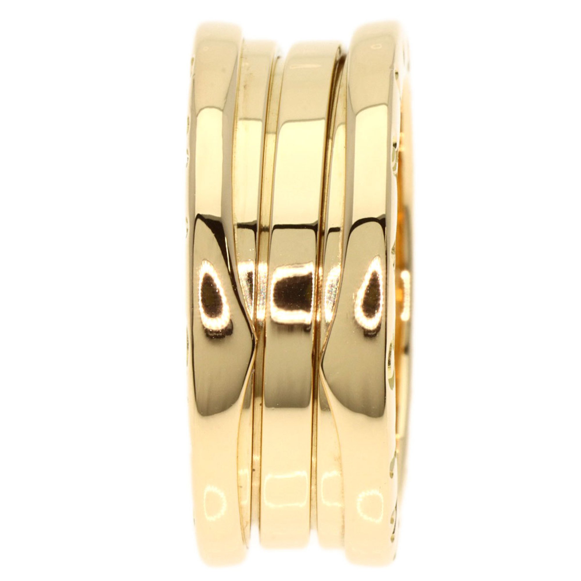 BVLGARI B-zero1 B-zero One 2-Band S #55 Ring, K18 Yellow Gold, Women's