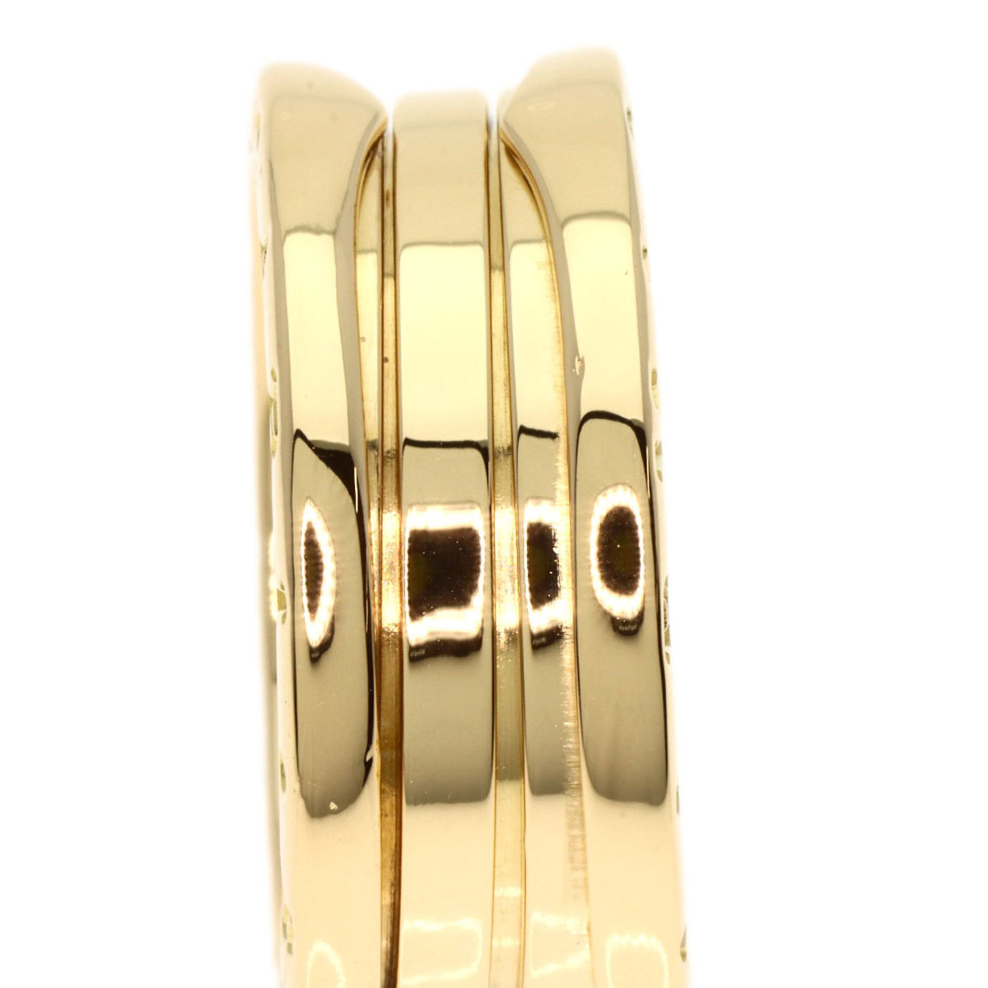 BVLGARI B-zero1 B-zero One 2-Band S #55 Ring, K18 Yellow Gold, Women's