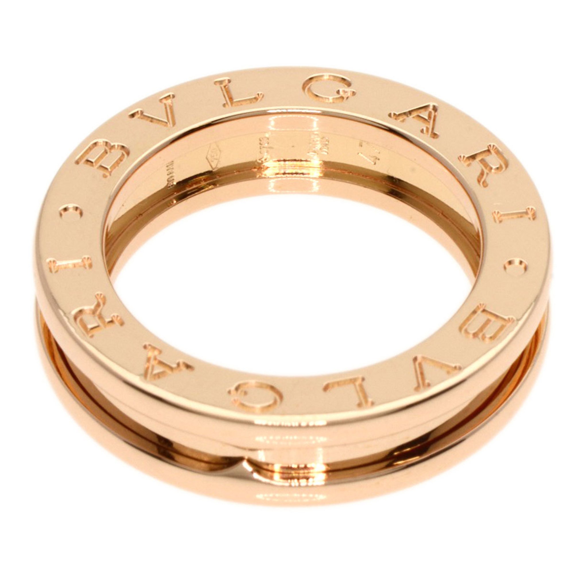 BVLGARI B-zero1 1 band XS #47 Ring, K18 pink gold, for women,