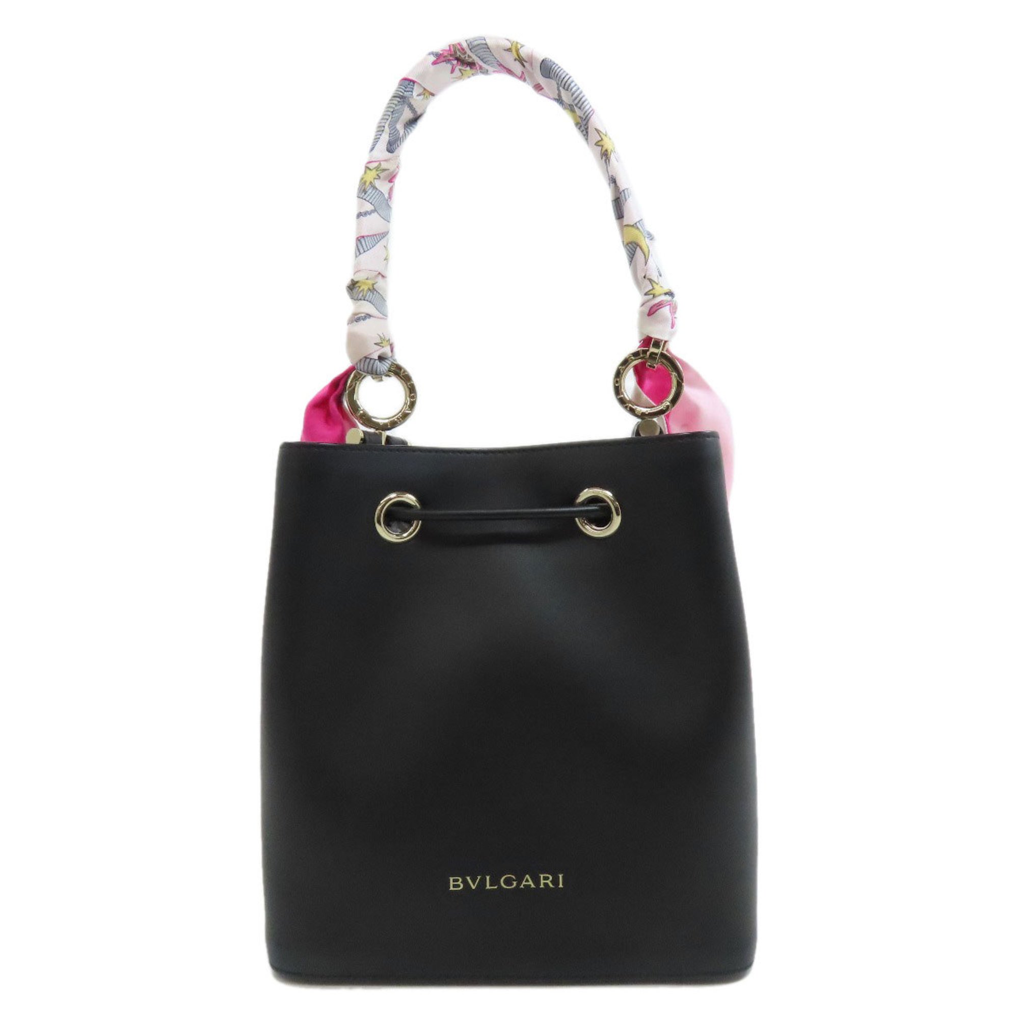 BVLGARI B.zero1 Bucket Handbag Leather Women's