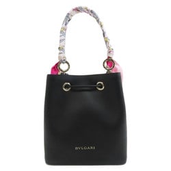 BVLGARI B.zero1 Bucket Handbag Leather Women's