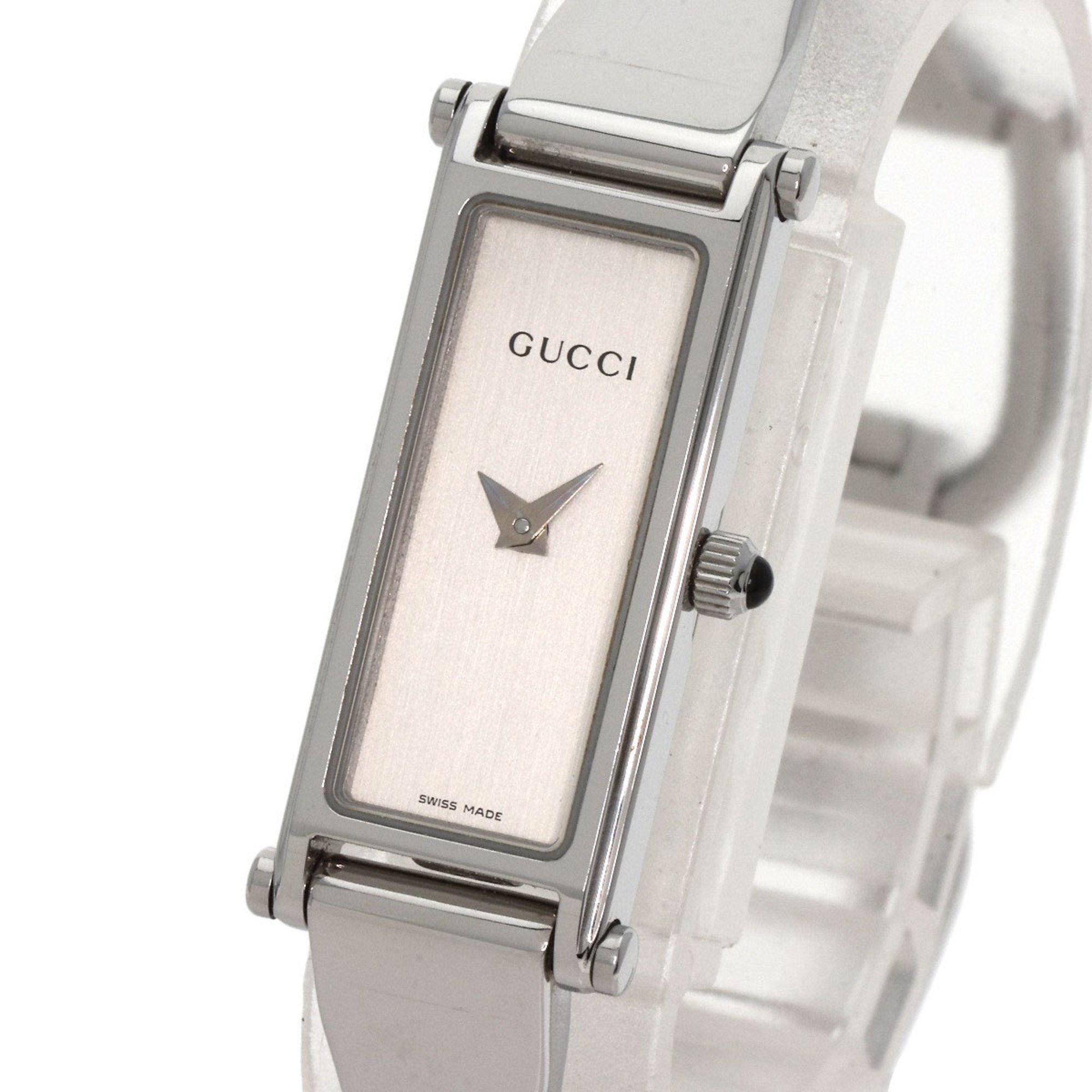 Gucci 1500L Square Face Watch Stainless Steel SS Ladies GUCCI