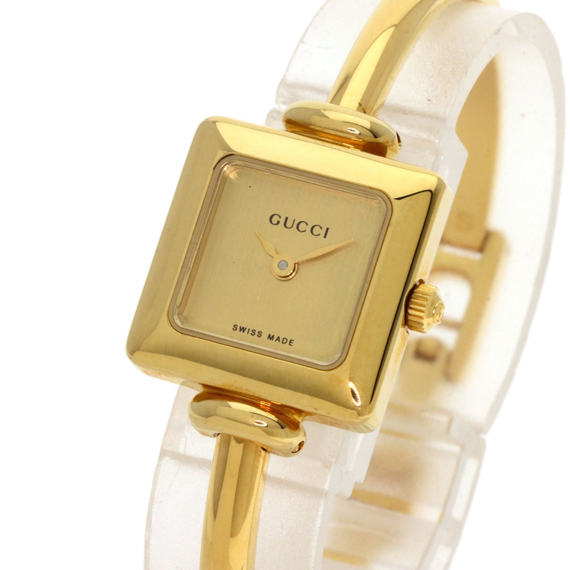 Gucci 1900L Square Face Watch GP Ladies GUCCI