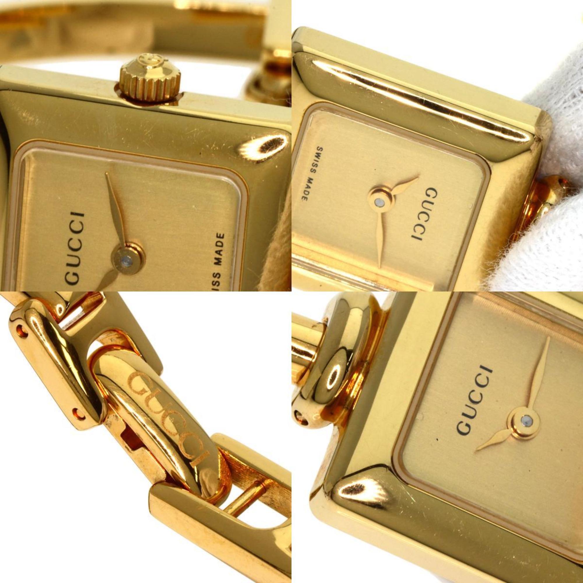 Gucci 1900L Square Face Watch GP Ladies GUCCI