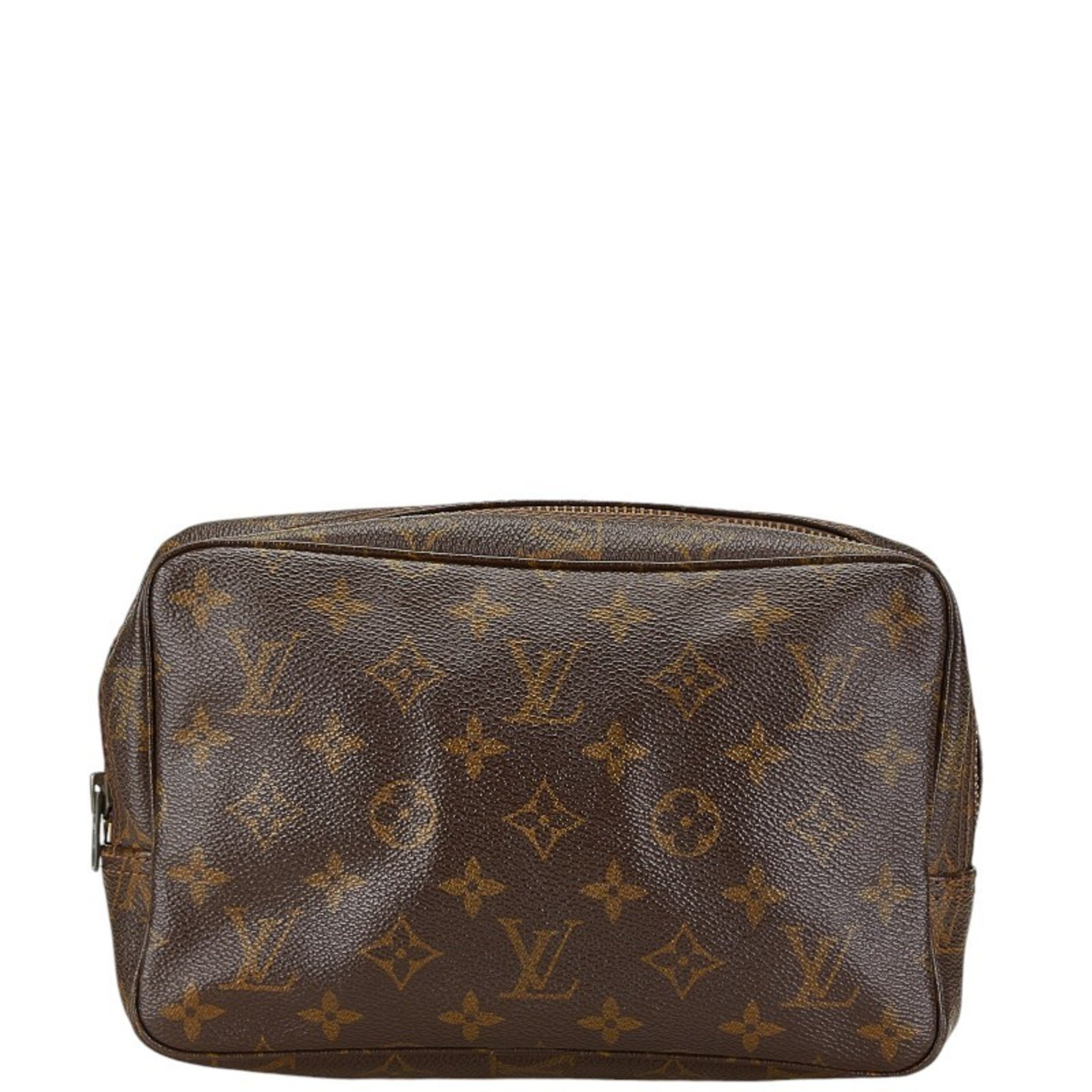 Louis Vuitton Monogram Truss Toilette 23 Second Bag M47524 Brown PVC Leather Women's LOUIS VUITTON