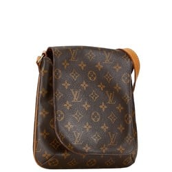 Louis Vuitton Monogram Musette Salsa Short Shoulder Bag M51258 Brown PVC Leather Women's LOUIS VUITTON