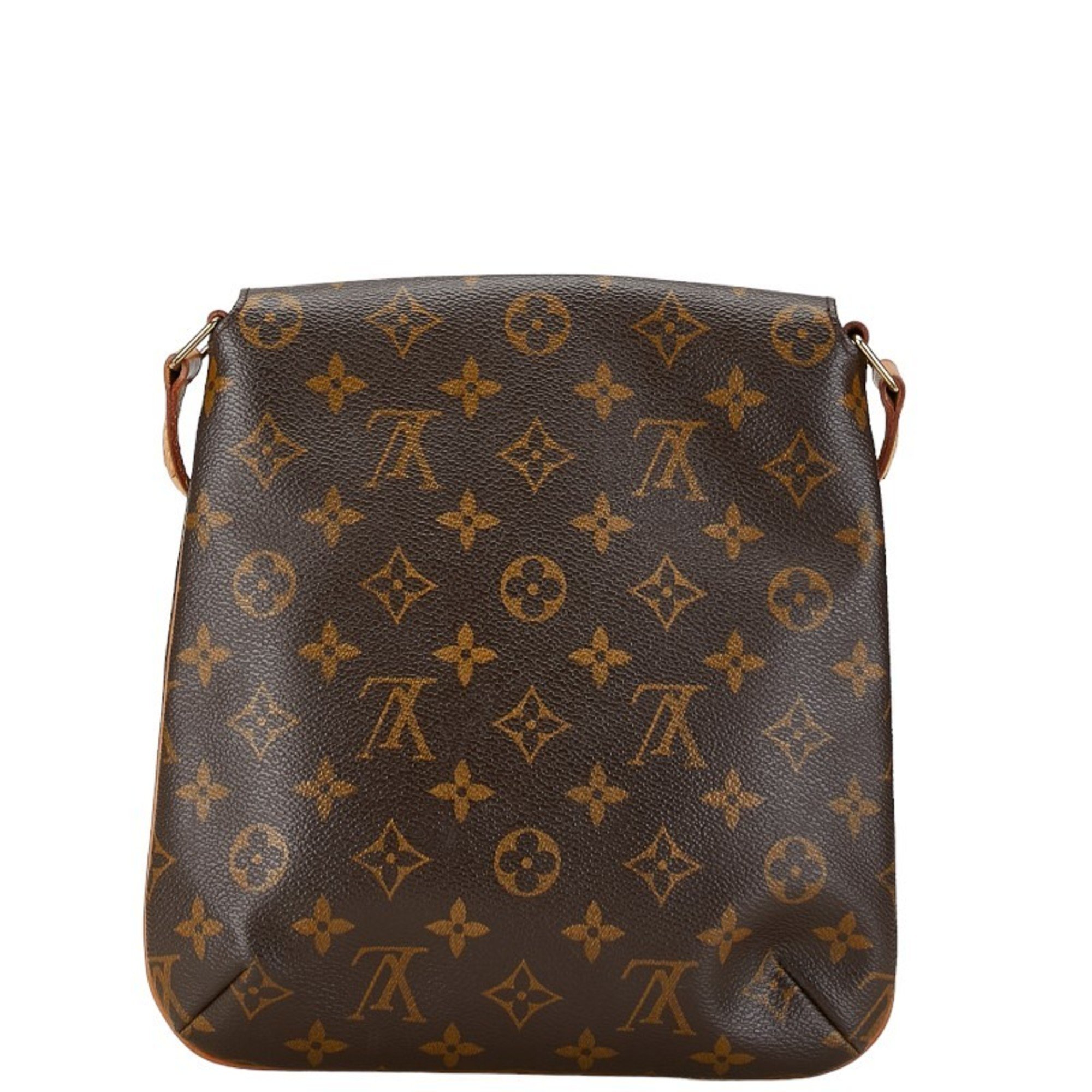 Louis Vuitton Monogram Musette Salsa Short Shoulder Bag M51258 Brown PVC Leather Women's LOUIS VUITTON