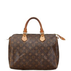 Louis Vuitton Monogram Speedy 30 Handbag M41526 Brown PVC Leather Women's LOUIS VUITTON