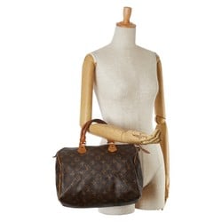 Louis Vuitton Monogram Speedy 30 Handbag M41526 Brown PVC Leather Women's LOUIS VUITTON