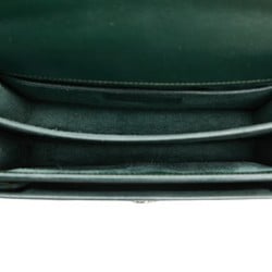 Saint Laurent YSL Monogram Sunset Medium Chain Shoulder Bag 442906 Green Leather Women's SAINT LAURENT