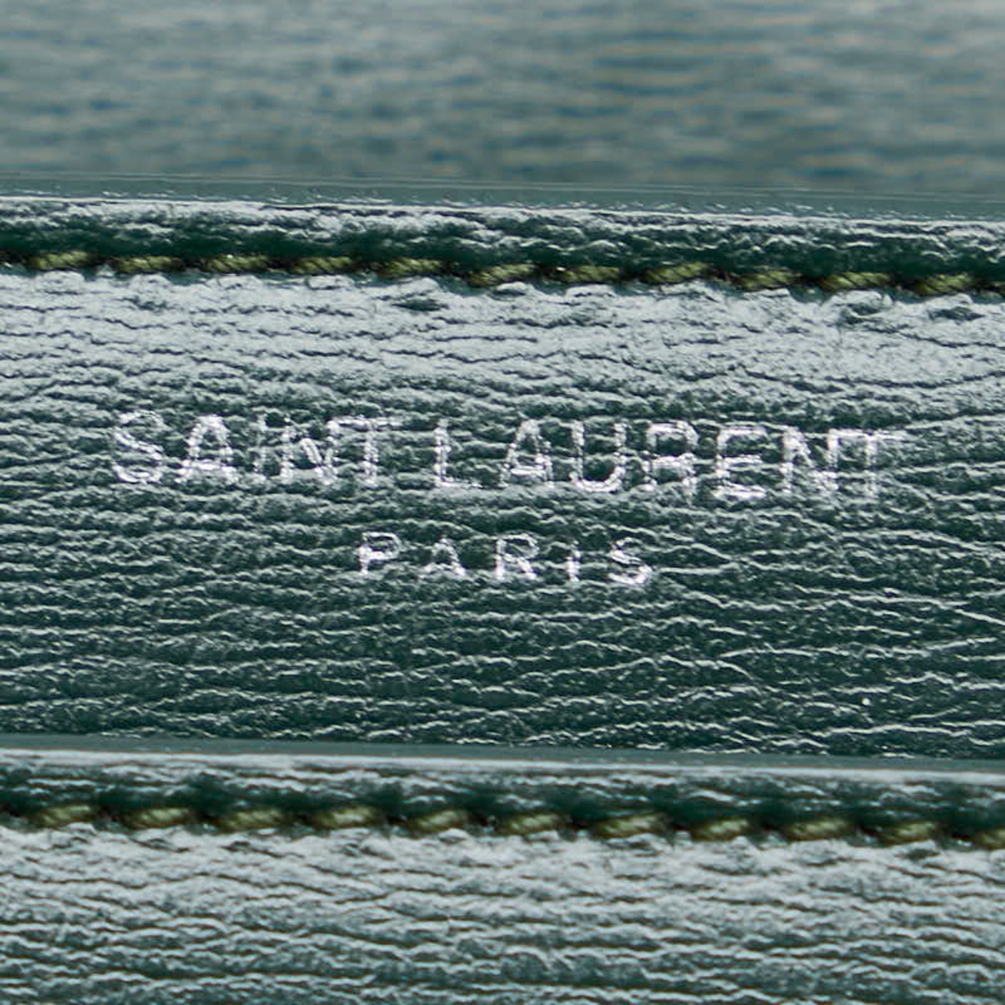 Saint Laurent YSL Monogram Sunset Medium Chain Shoulder Bag 442906 Green Leather Women's SAINT LAURENT