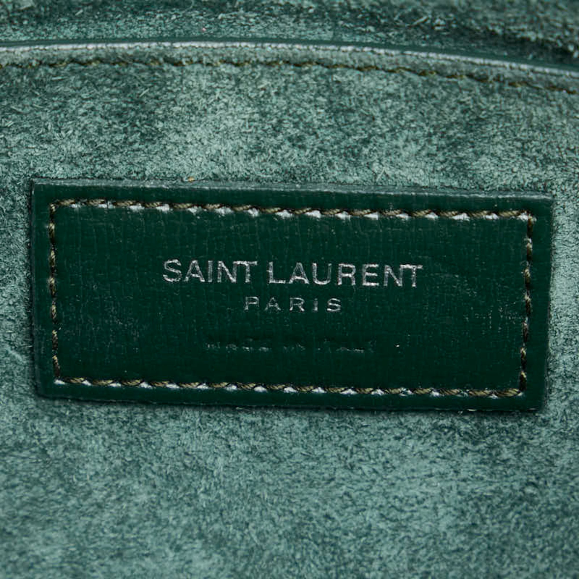 Saint Laurent YSL Monogram Sunset Medium Chain Shoulder Bag 442906 Green Leather Women's SAINT LAURENT