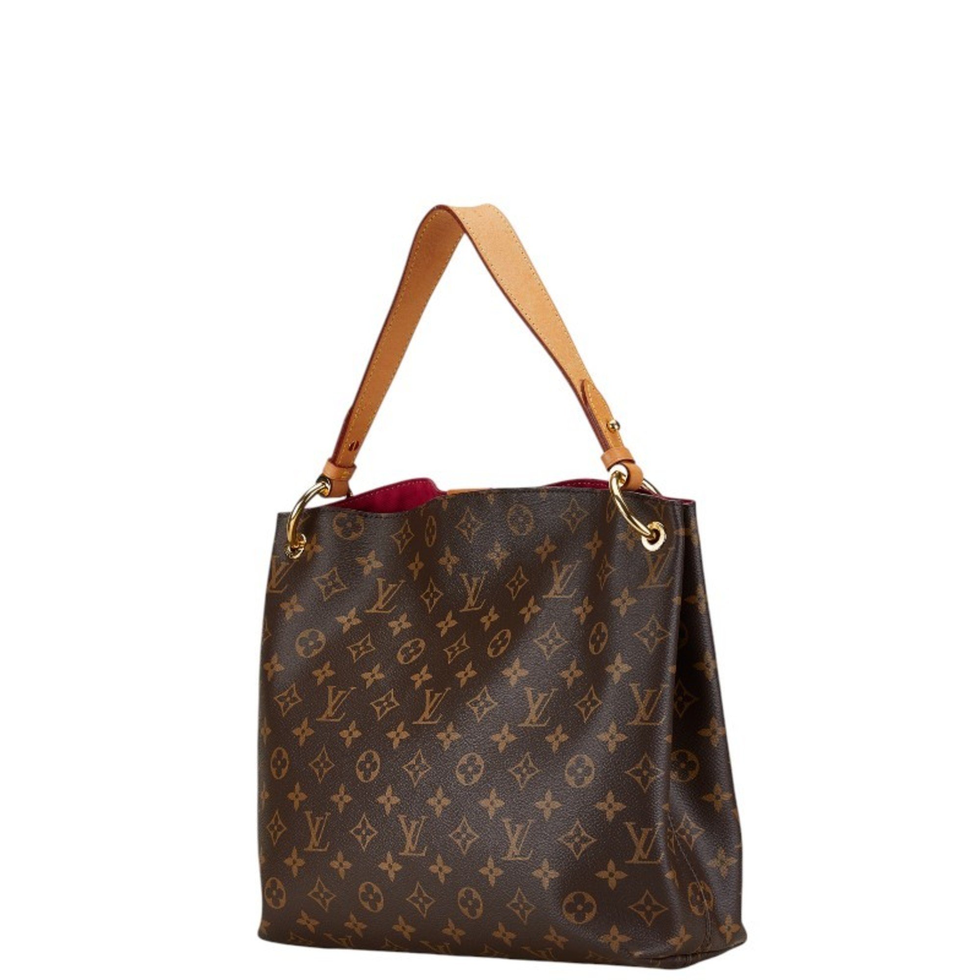 Louis Vuitton Monogram Graceful PM Bag M43701 Brown PVC Leather Women's LOUIS VUITTON