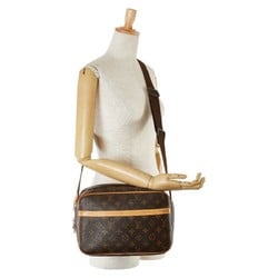 Louis Vuitton Monogram Reporter PM Shoulder Bag M45254 Brown PVC Leather Women's LOUIS VUITTON