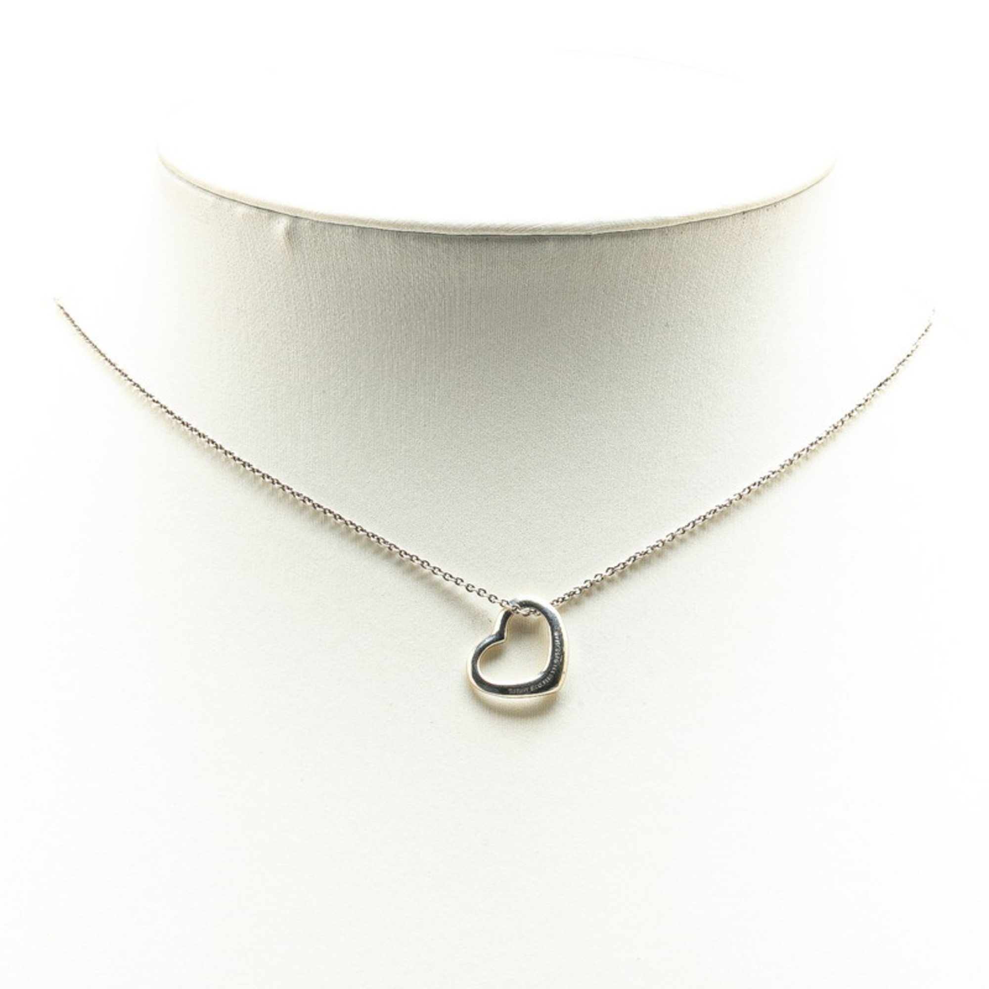 Tiffany Heart Necklace SV925 Silver Women's TIFFANY&Co.