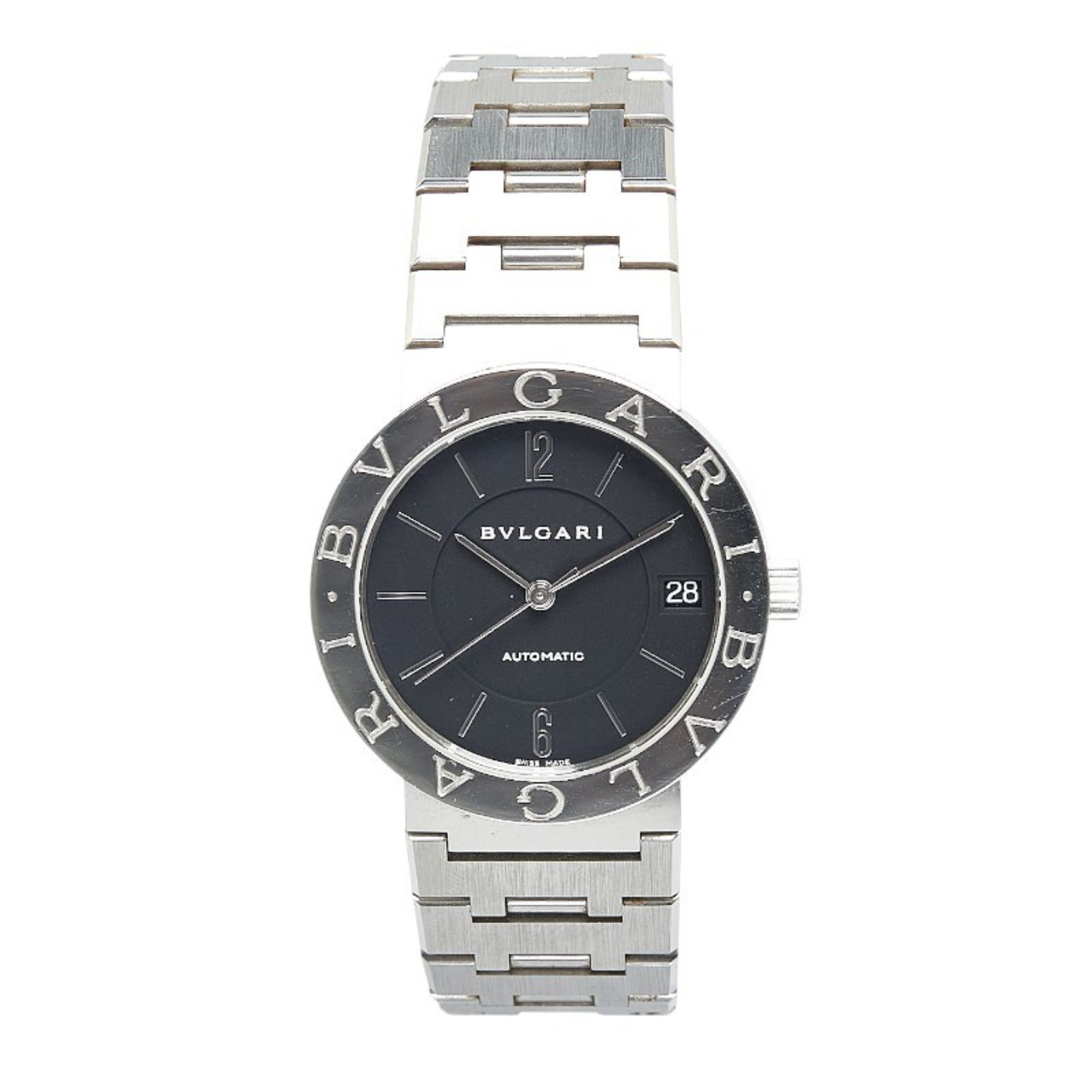 BVLGARI Watch BB33SS Automatic Black Dial Stainless Steel Women's