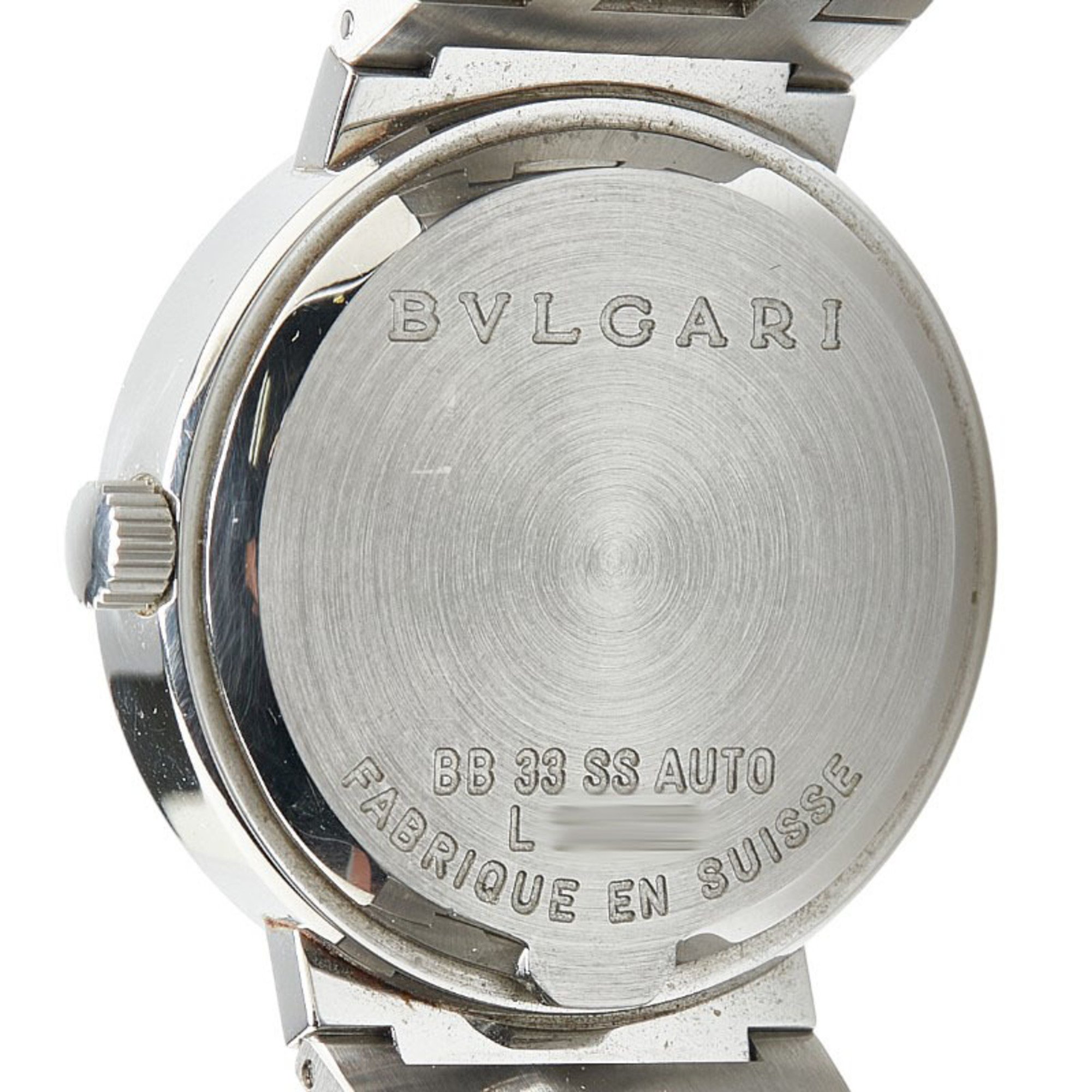 BVLGARI Watch BB33SS Automatic Black Dial Stainless Steel Women's