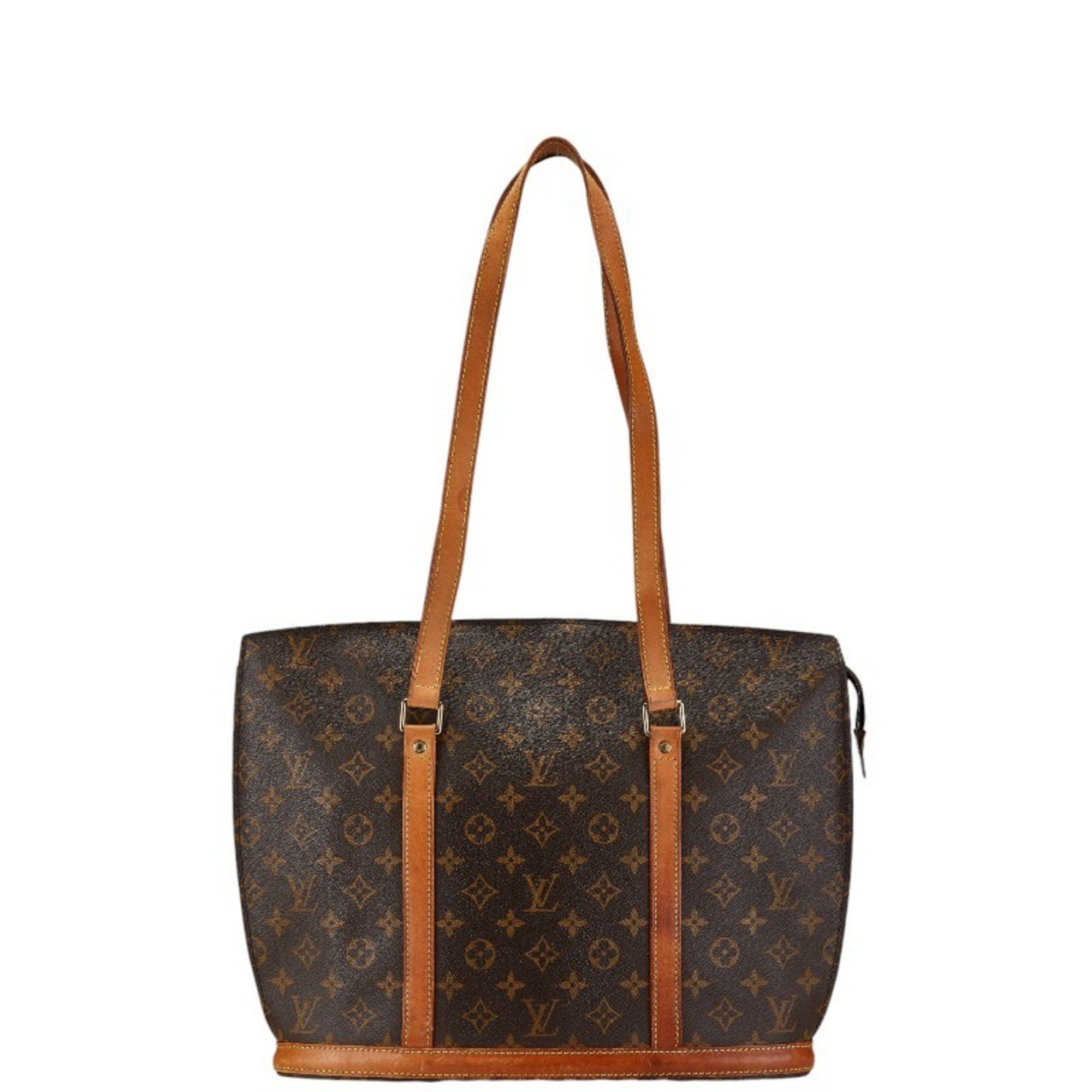 Louis Vuitton Monogram Babylon Tote Bag Shoulder M51102 Brown PVC Leather Women's LOUIS VUITTON