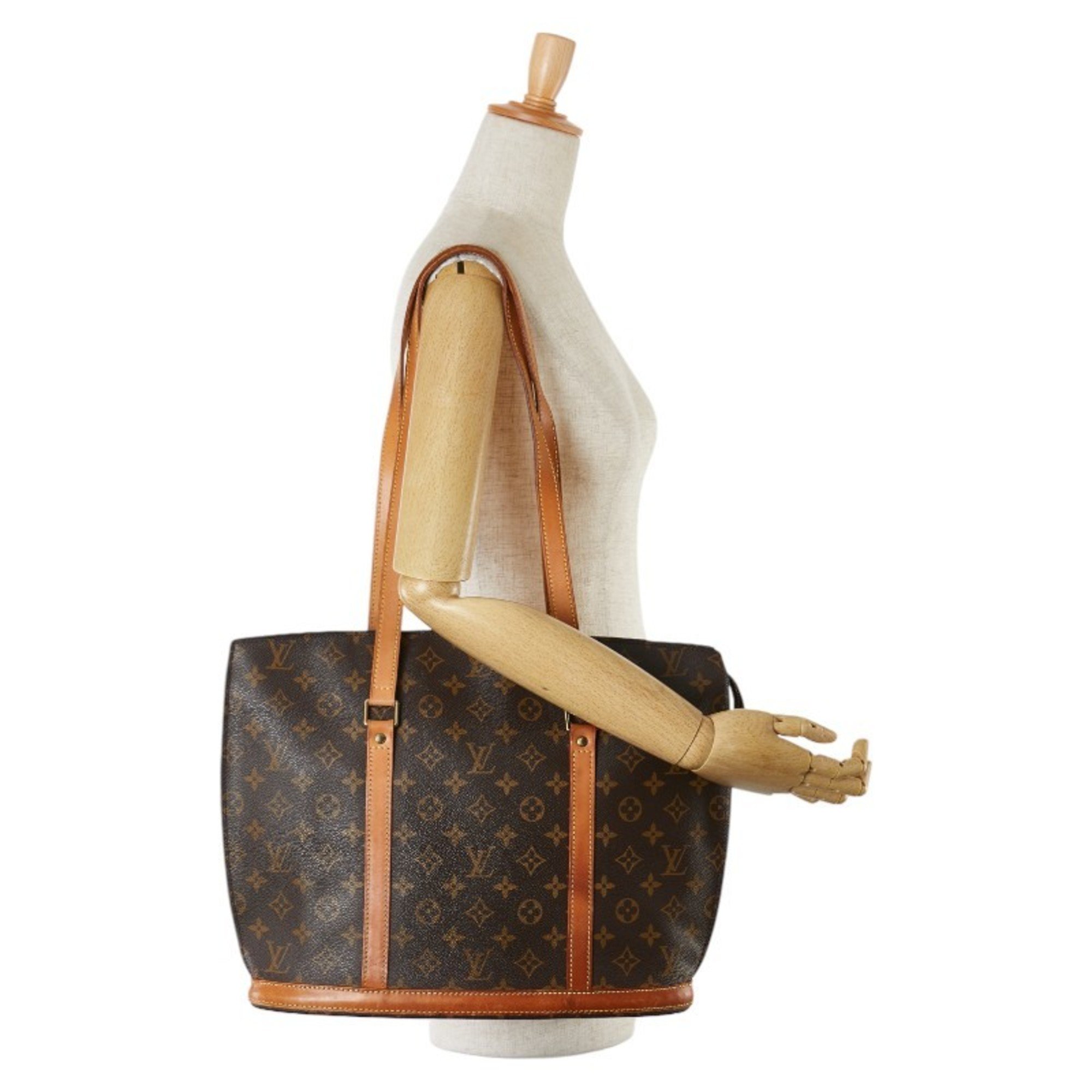 Louis Vuitton Monogram Babylon Tote Bag Shoulder M51102 Brown PVC Leather Women's LOUIS VUITTON