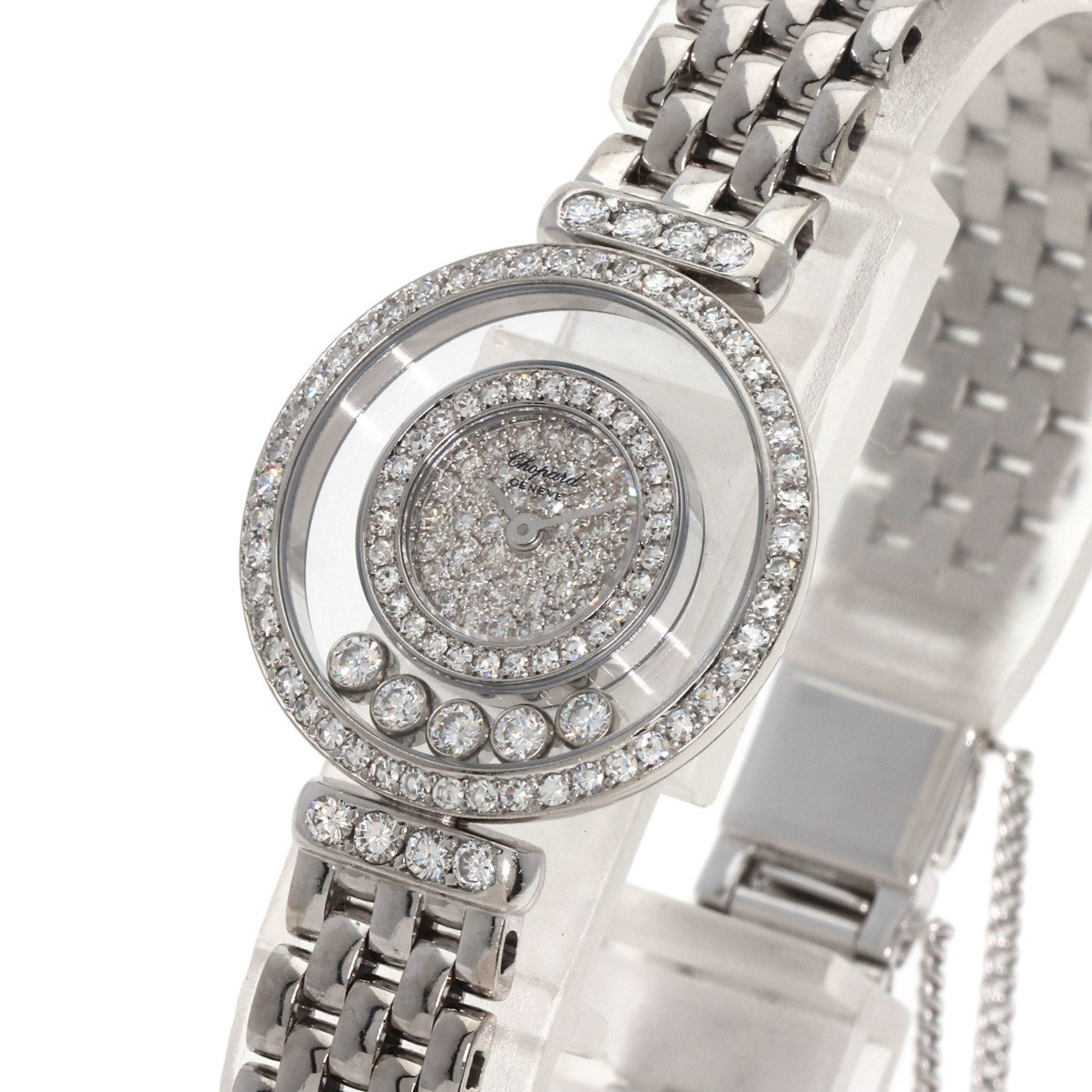 Chopard S20 5180 Happy Diamond Watch K18 White Gold K18WG Ladies