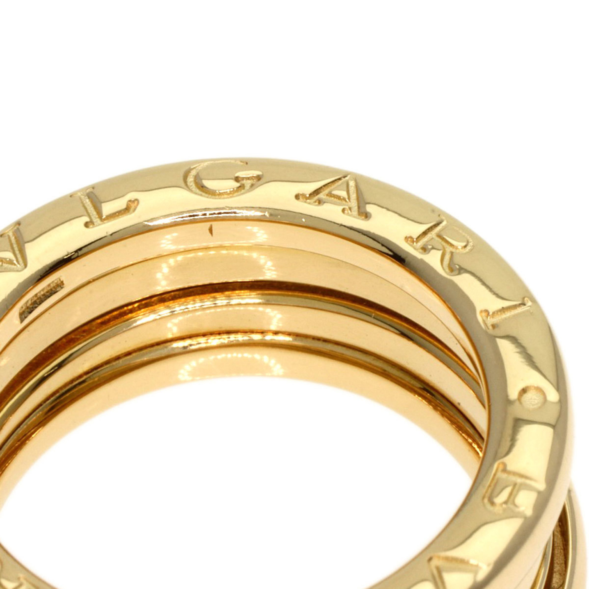 BVLGARI B-zero1 B-zero 1 2-band S #49 Ring, K18 Yellow Gold, Women's