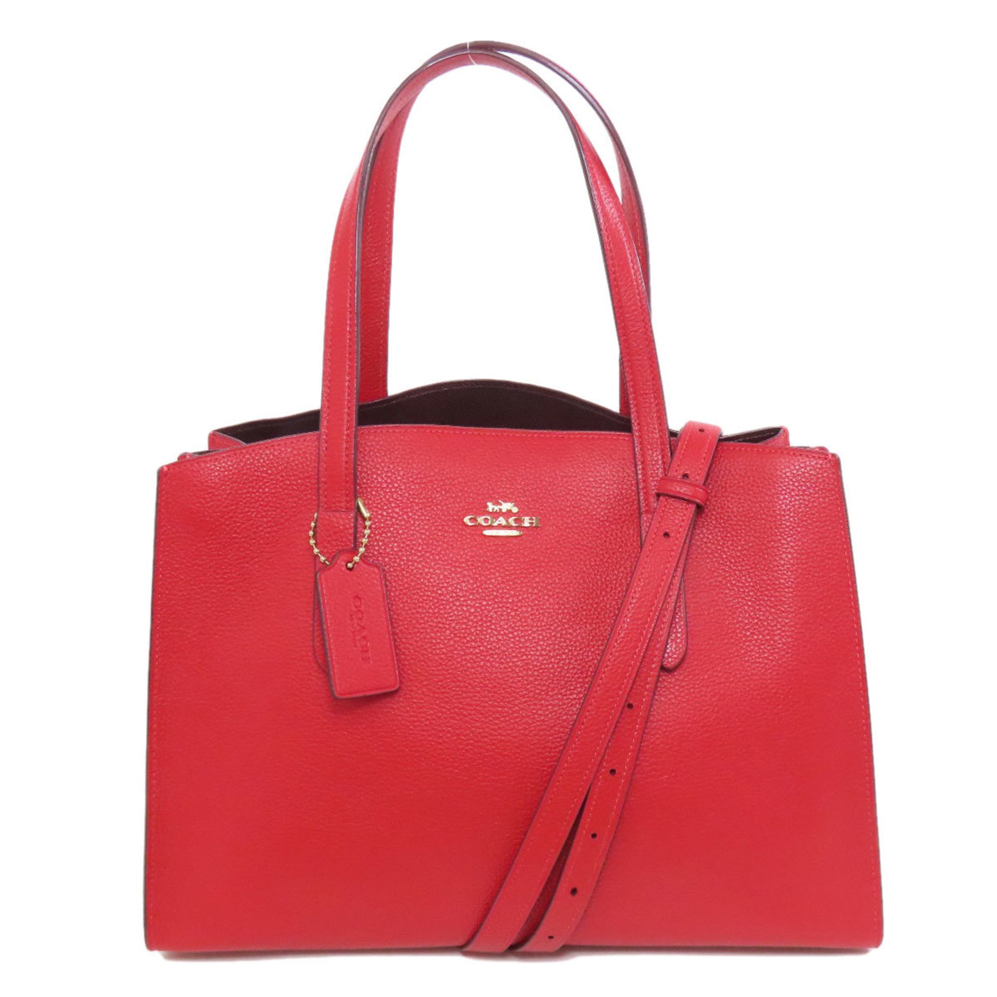 Coach 67019 Charlie Carryall Tote Bag Leather Women's COACH