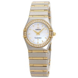 OMEGA 1277.70 Constellation Bezel Diamond Watch Stainless Steel SSxK18YG Ladies