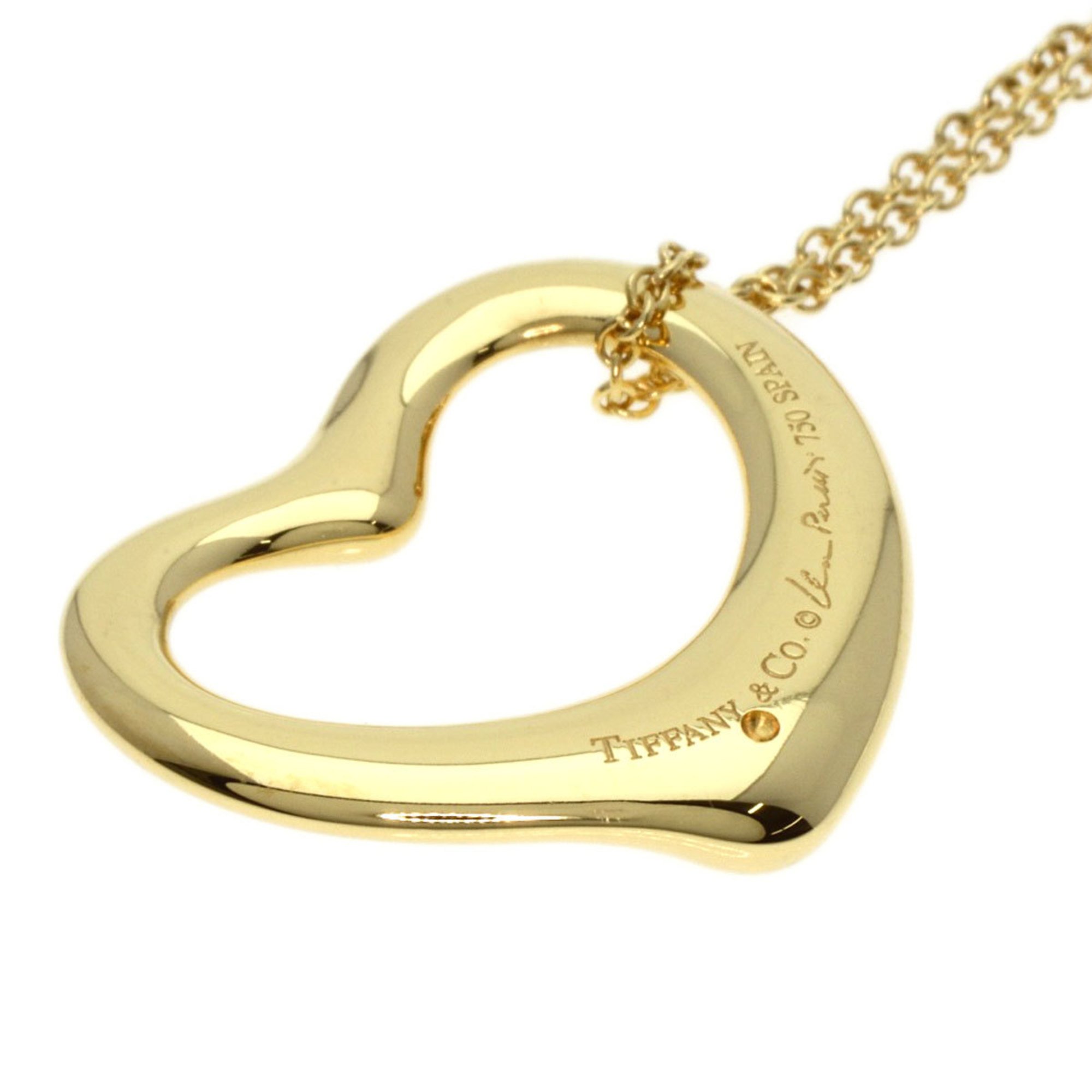 Tiffany Heart Necklace K18 Yellow Gold Women's TIFFANY&Co.