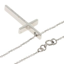 Tiffany Cross Necklace, 18k White Gold, Women's, TIFFANY&Co.