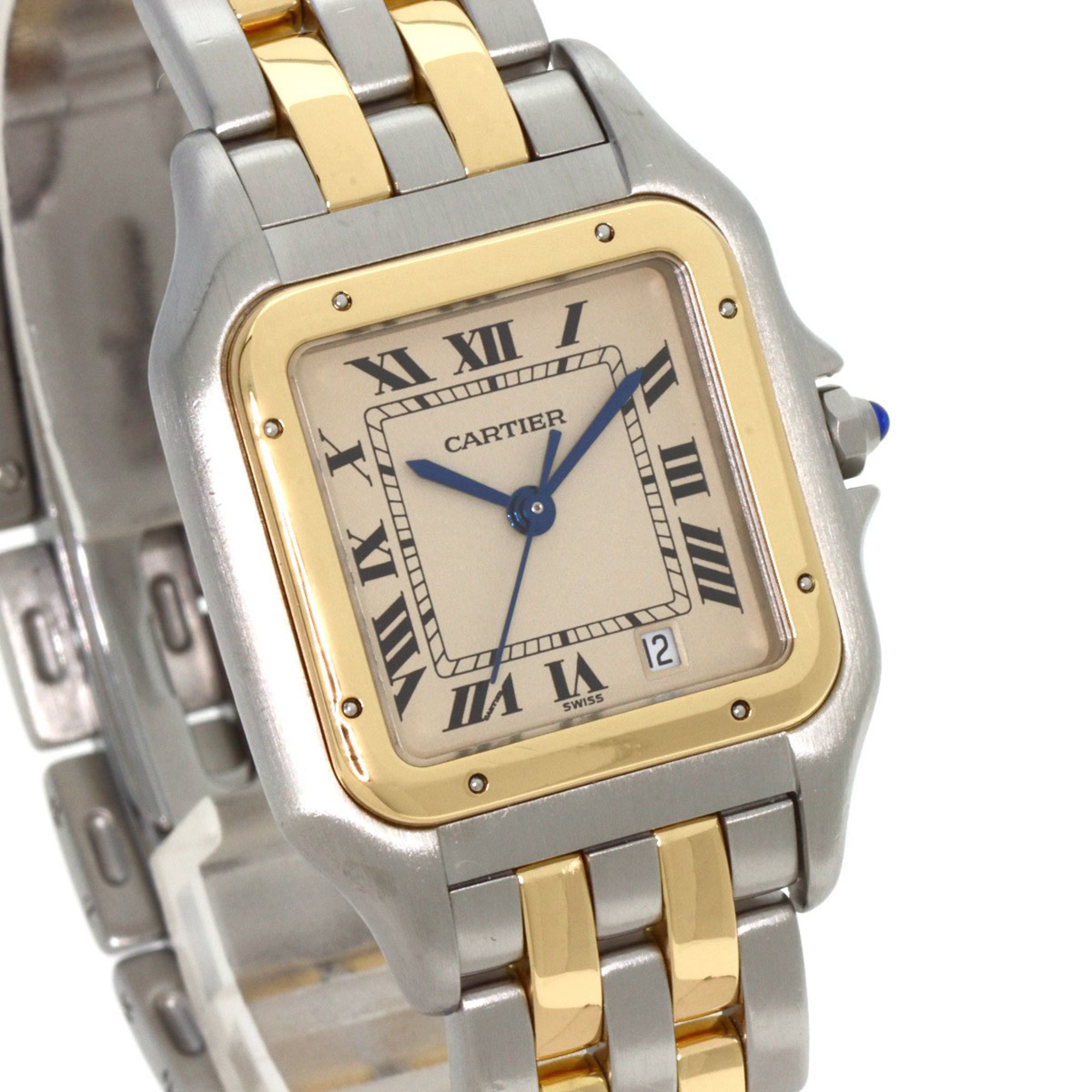 Cartier W25028B6 Panthere MM 2 Row Watch Stainless Steel SSxK18YG K18YG Men's CARTIER