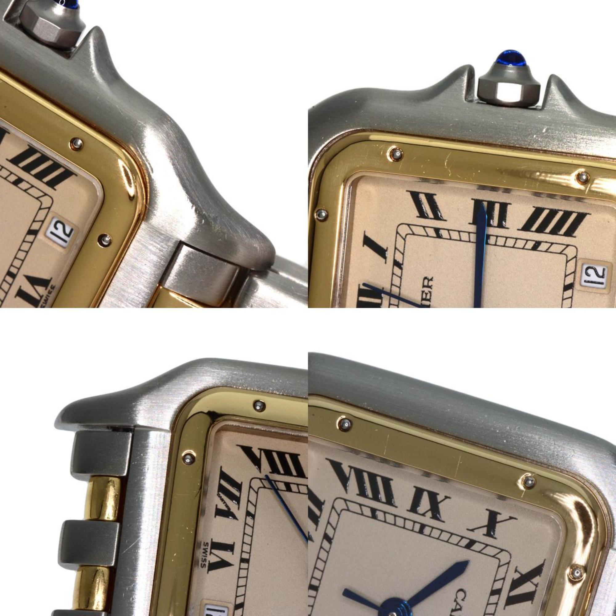 Cartier W25028B6 Panthere MM 2 Row Watch Stainless Steel SSxK18YG K18YG Men's CARTIER