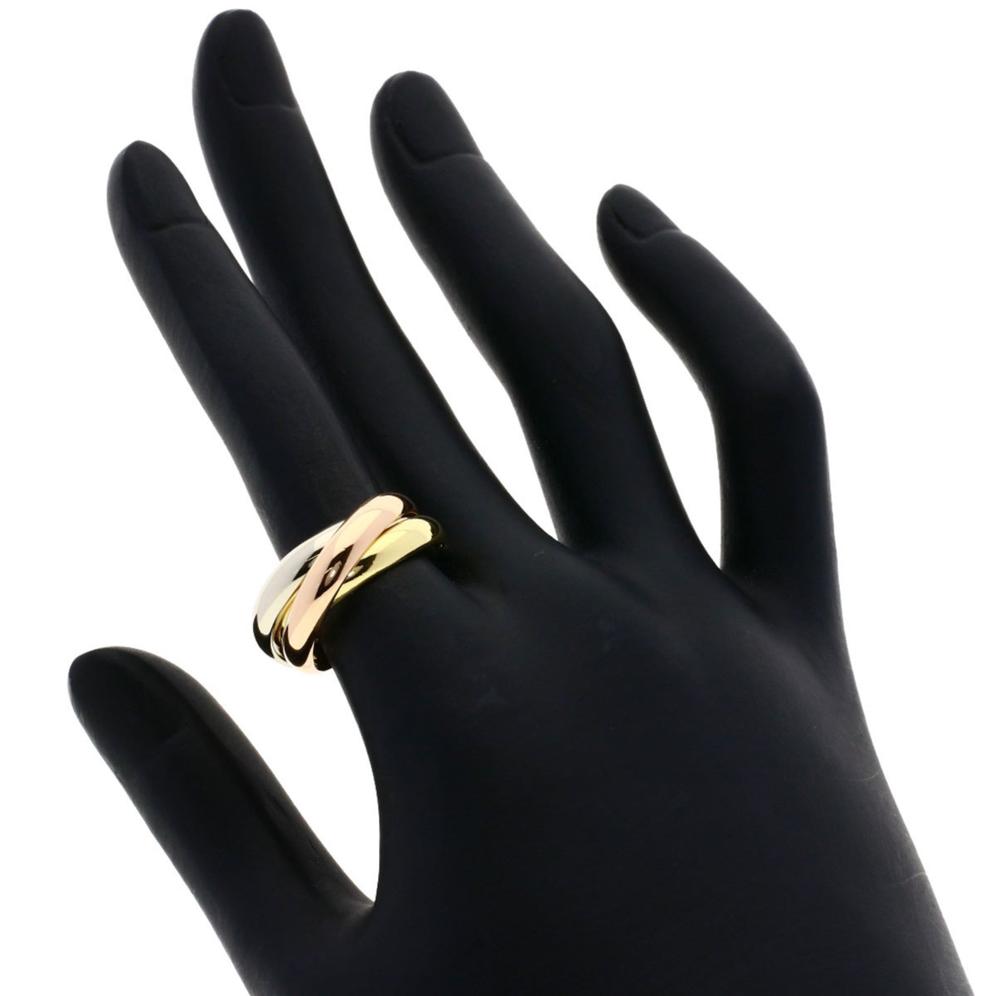 Cartier Trinity Ring, K18 Yellow Gold, K18WG, K18PG, Women's, CARTIER